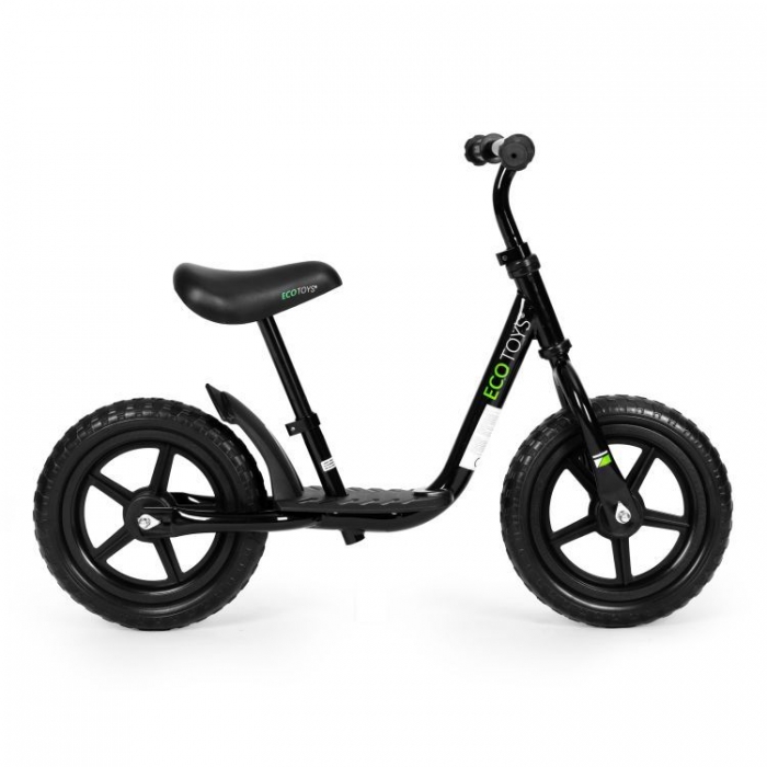 Bicicleta fara pedale Ecotoys, EVA, Negru