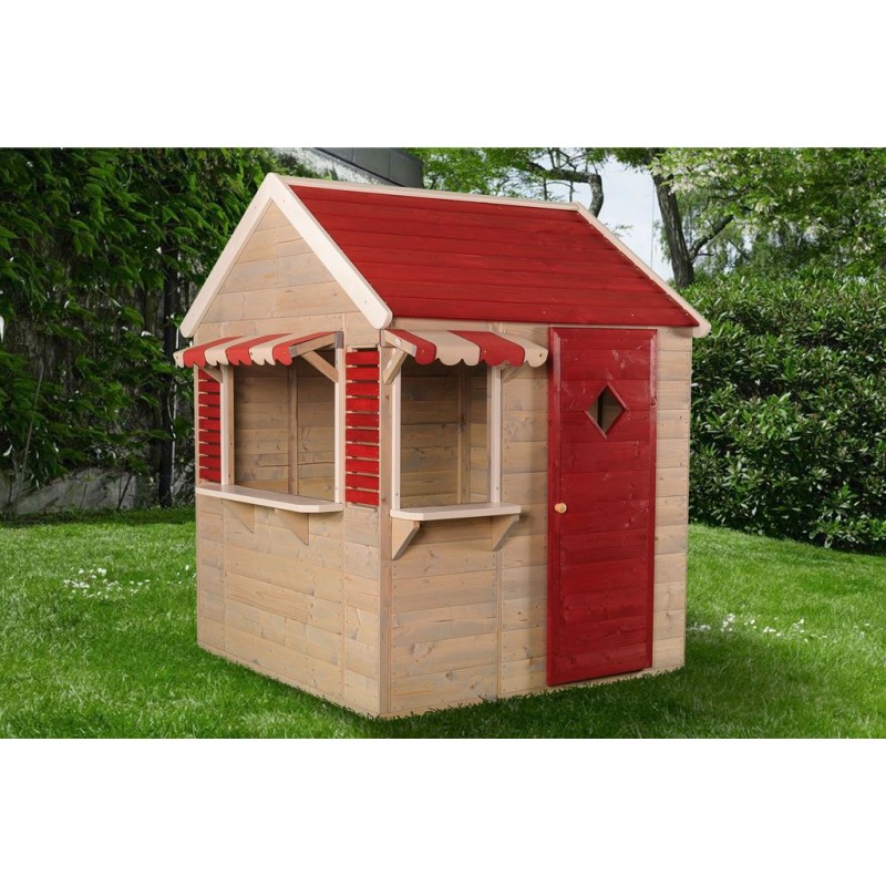 Căsuță Grădină Wendi Toys, Roșu, 1.55m - imagine 4