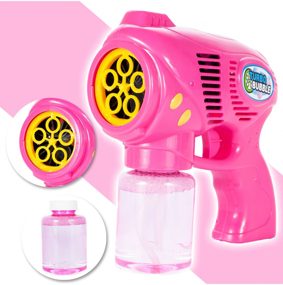 Pistol Baloane Sabun Turbo Bubble Pink Malplay - imagine 4