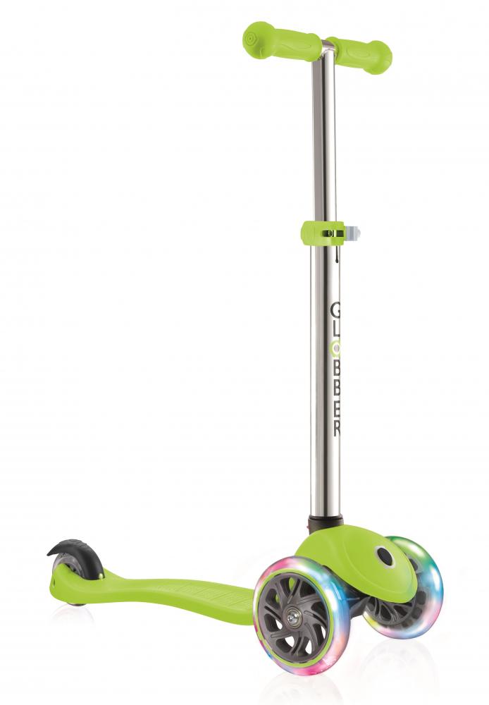 Trotineta Globber Primo V2 Lights Verde cu 3 Roti