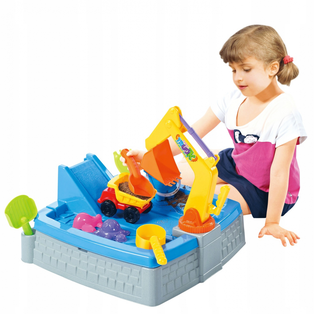 Matadi Sandbox 2in1 Excavator & Camion Jucărie Exterior - imagine 2