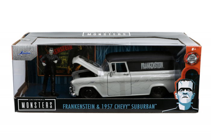 Set Jadatoys Chevy Suburban 1957 & Frankenstein