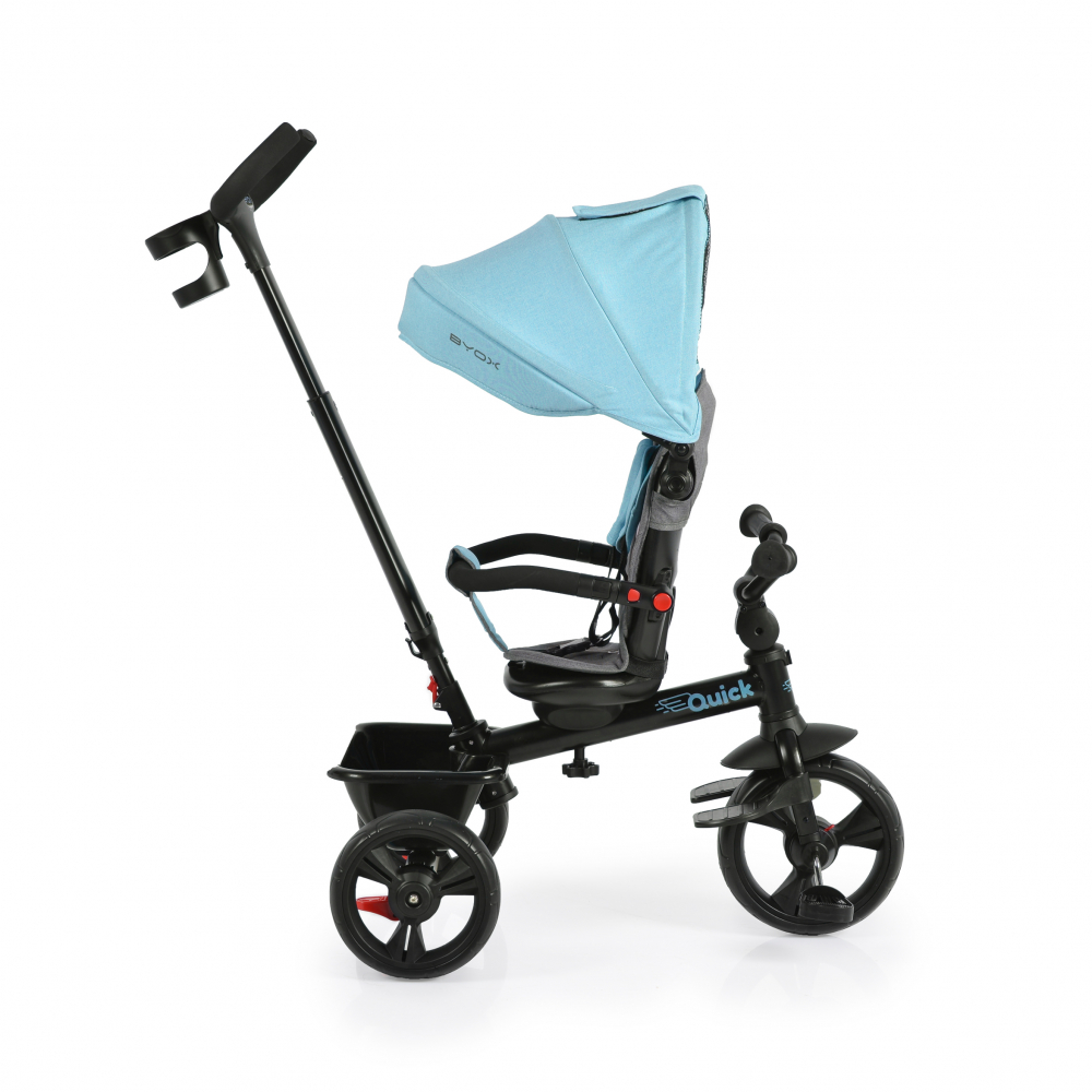 Tricicleta Byox Quick Turcoaz, Maner Directie - imagine 4
