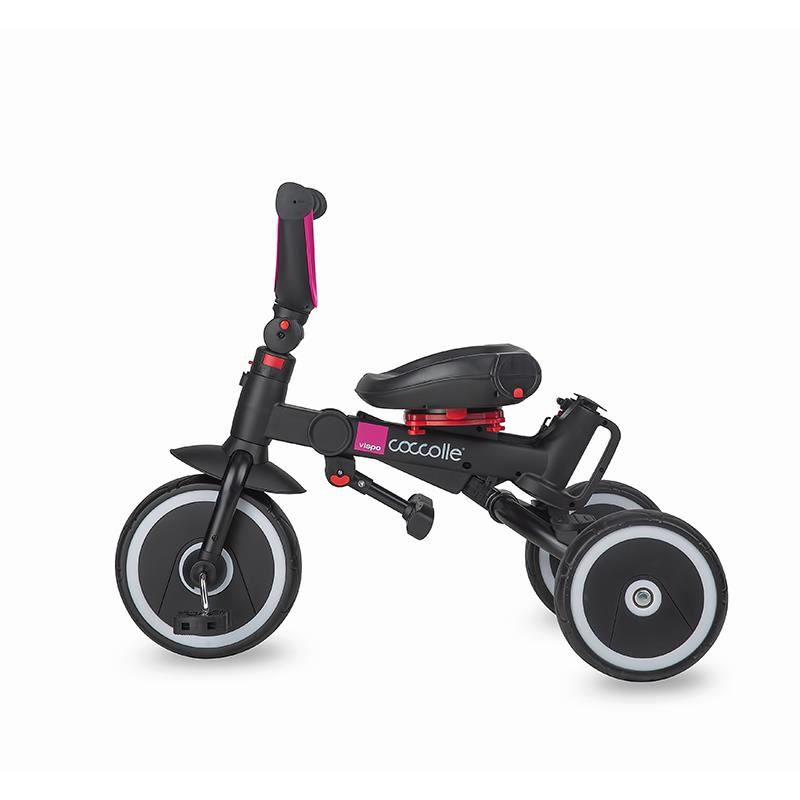 Tricicleta Coccolle Vispo Magenta | Multifuncțională Pliabilă - imagine 3