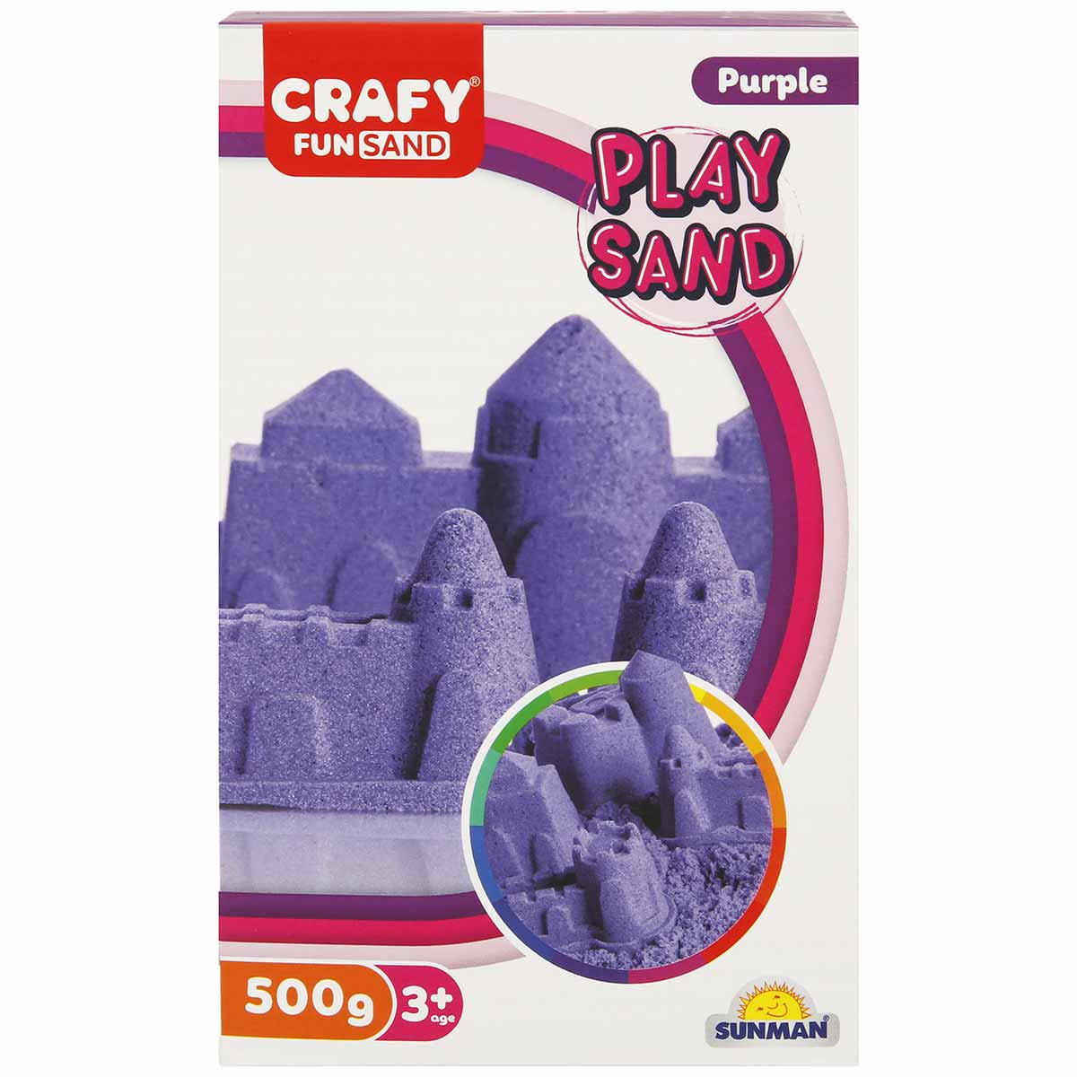 Nisip Kinetic Crafy 500g Mov | Modelare Creativă