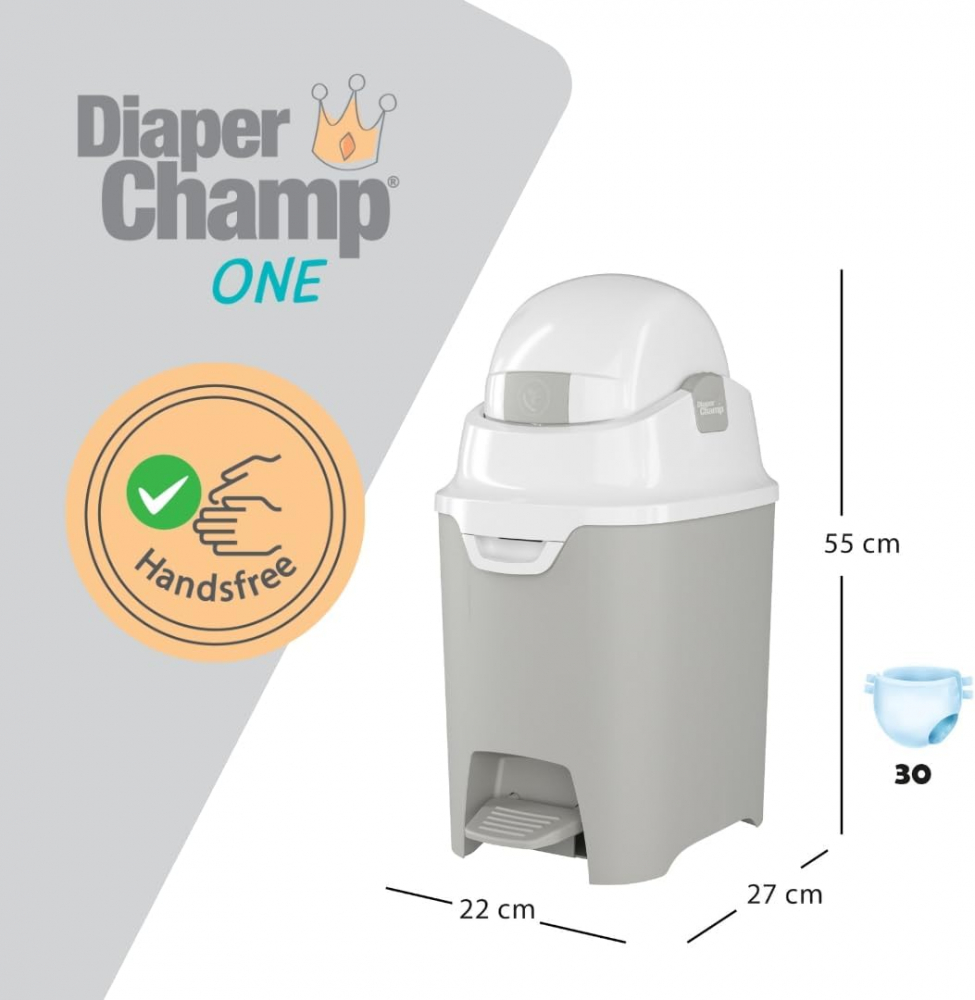 Cos Ermetic Scutece Diaper Champ One Hands Free - imagine 5