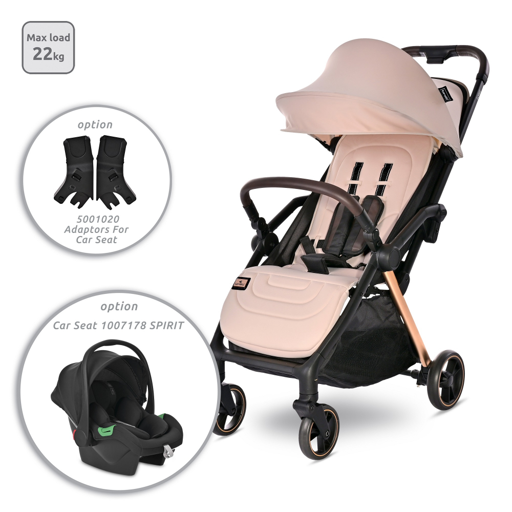 Carucior Lorelli Loret Ultra-Light Autofold Bej - imagine 2