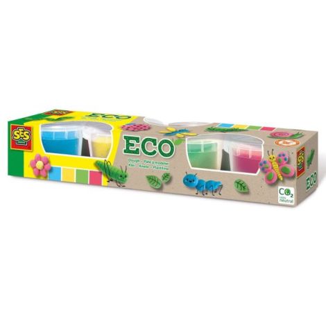 Plastilina Eco Ses Creative - 4 Culori