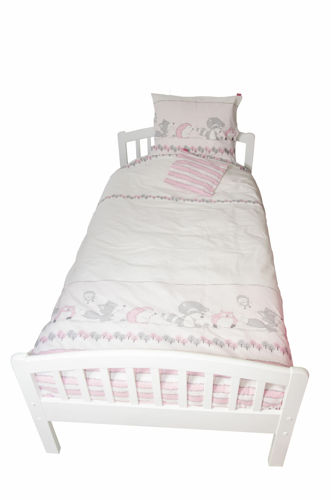 Lenjerie pat KidsDecor Odette Pink, bumbac - imagine 2