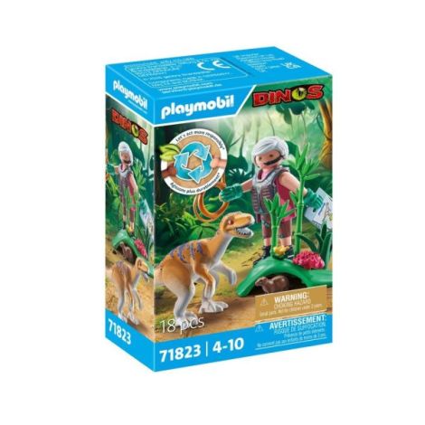 Playmobil Velociraptor si Cercetator - Aventura Preistorica - imagine 2