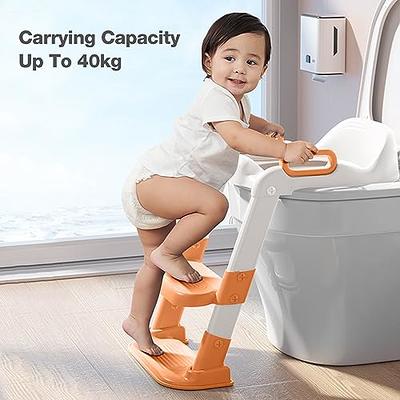 Reductor Toaleta Little Mom Orange, Pliabil - imagine 4