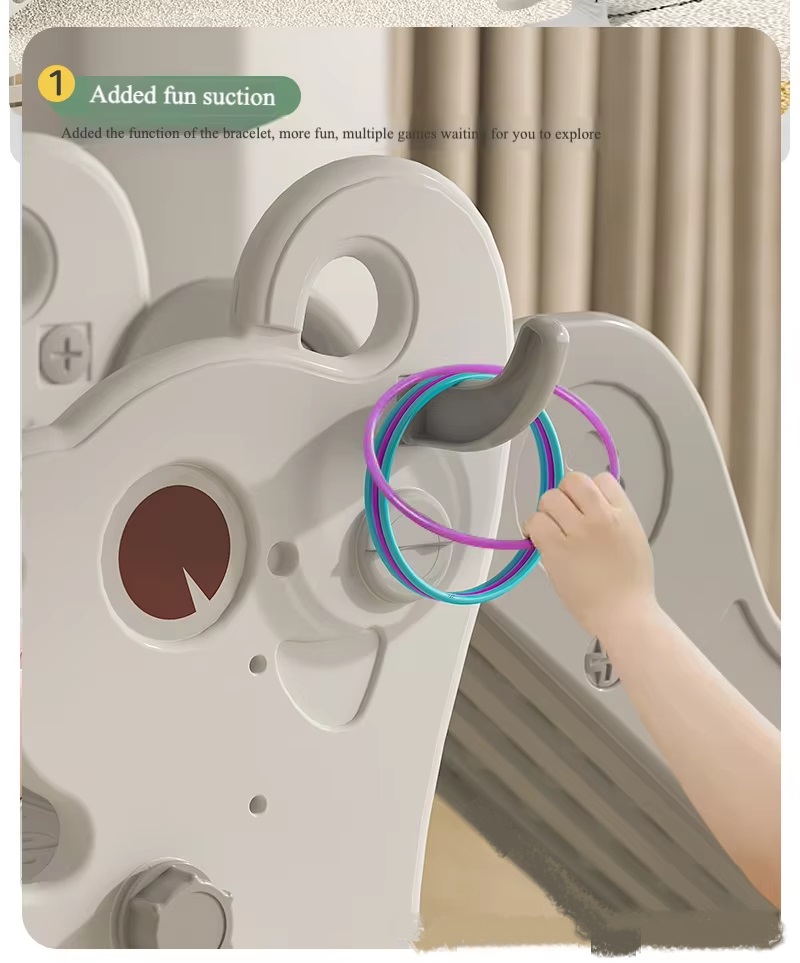 Tobogan pliabil White Elephant cu baschet - imagine 3