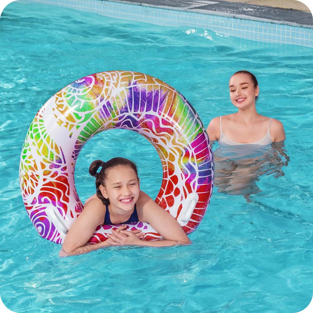 Colac Gonflabil Bestway cu Mâner, 91 cm, Roșu - imagine 5