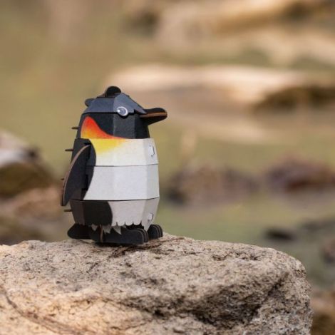 Puzzle 3D Pinguin cu Sunete Mieredu - imagine 6