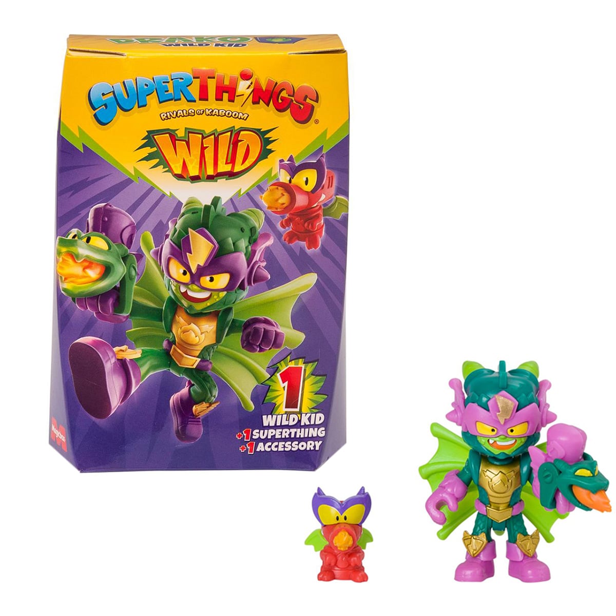 Set 2 Figurine SuperThings Wild Kids
