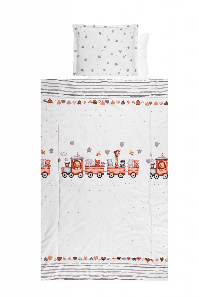 Lenjerie Pat 4 Piese Lorelli Bumbac Ranforce, Gri - imagine 3
