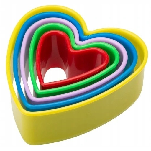 Set 5 forme inima Kitchenware, polipropilena