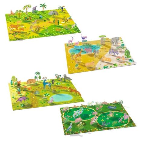 Set Creativ Djeco Stickere Reutilizabile Animale - imagine 5