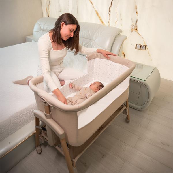Patut co-sleeper Lorelli Millie - 7 niveluri reglabile - imagine 5