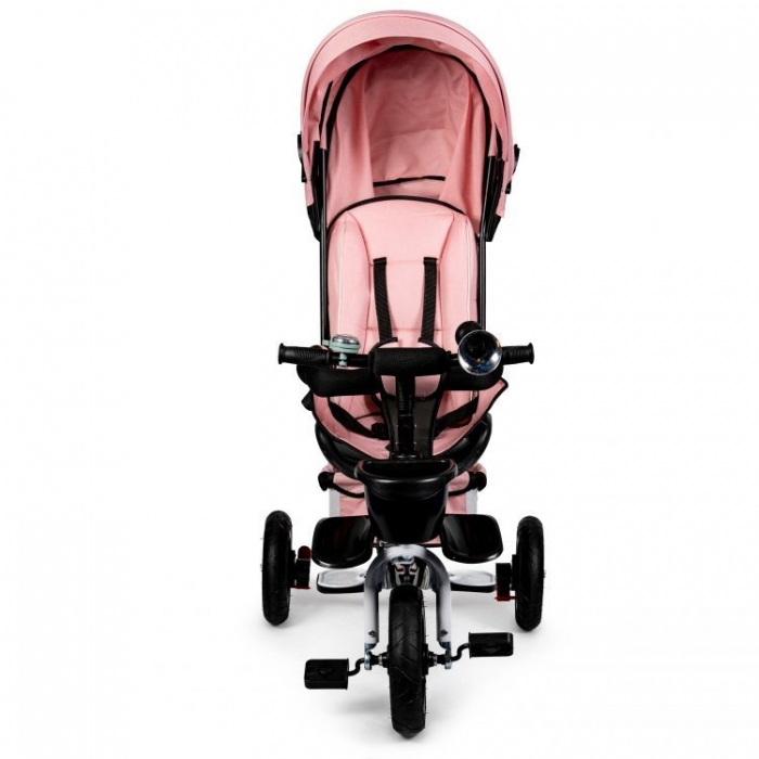 Tricicleta Ecotoys Roz Pudra, Scaun Rotativ 360°