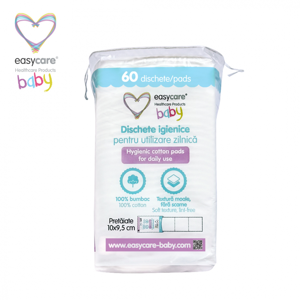 Dischete Easycare Baby 60buc | Igienice