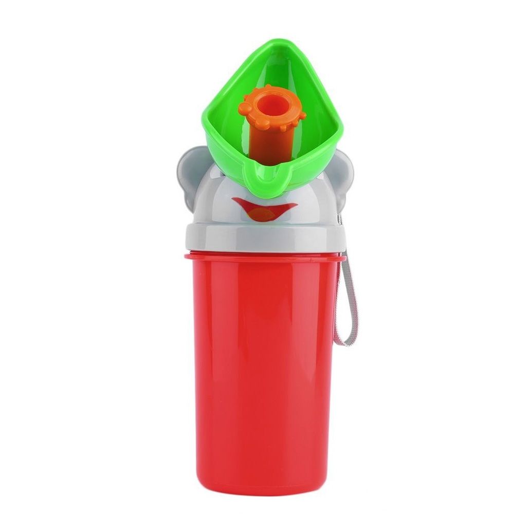 Pisoar Little Mom Red, Portabil cu Sistem Anticurgere