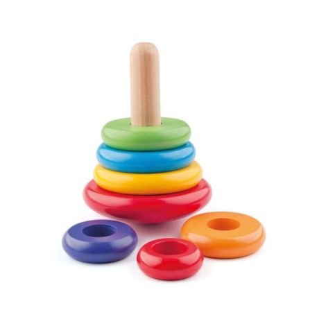 Piramida Woodyland | Jucarie Educativa Lemn - imagine 2