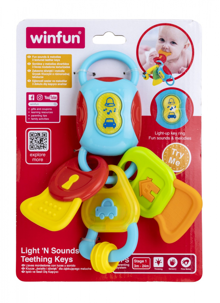 Winfun Breloc Chei Sunete si Lumini Copii