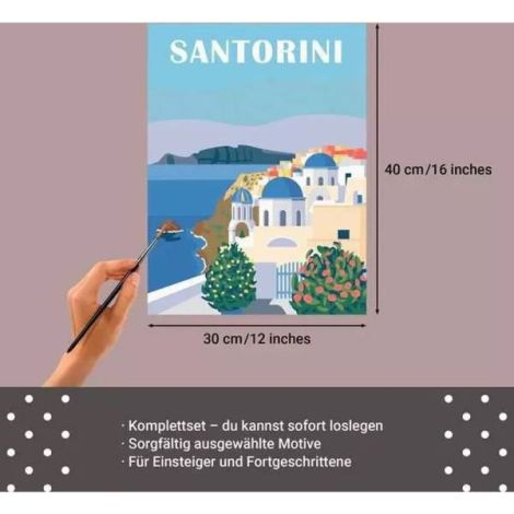 Ravensburger Tablou Canvas Santorini - imagine 4