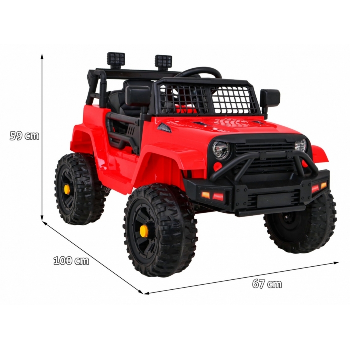 Masinuta Electrica Jeep Ramiz 70W Rosu - imagine 9