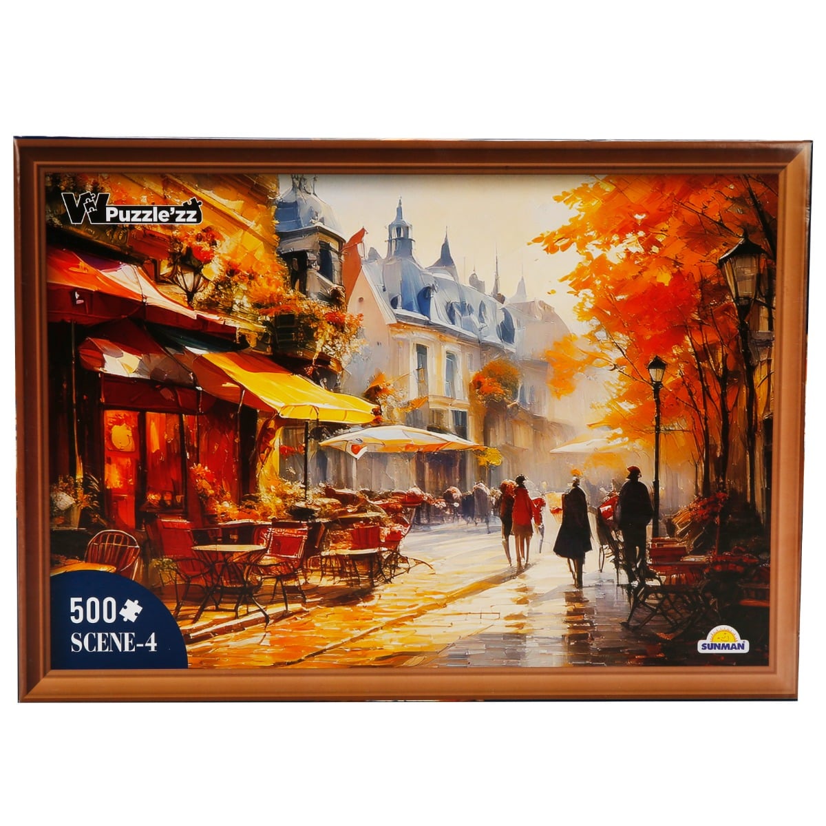Puzzle 500 piese Strada cu Cafenea Witty