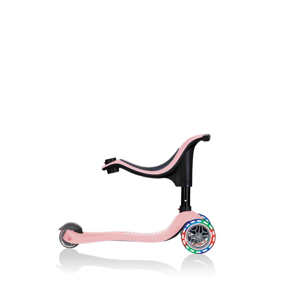 Globber Go-Up Sporty 3in1 Roz Pastel LED - imagine 6