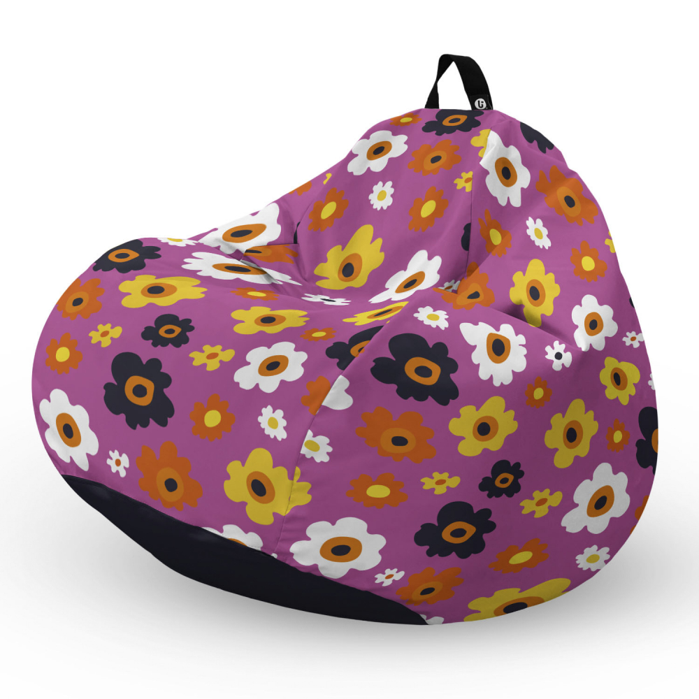 Fotoliu Puf Bean Bag Updeco Daisy Mov - imagine 5