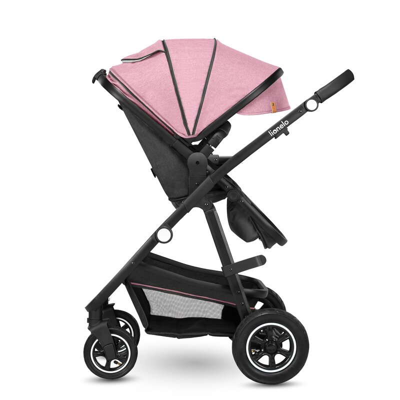 Carucior Lionelo Amber 2 in 1 Aluminiu Roz - imagine 5