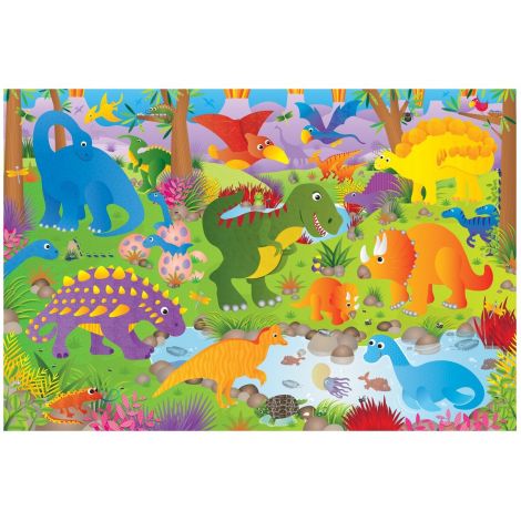 Puzzle Gigant Dinozaurii Galt, 30 Piese, 60x90 cm - imagine 5