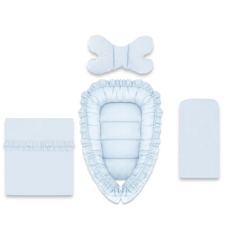 Set 4 in 1 Cosulet MimiNu Baby Cocoon Royal Blue