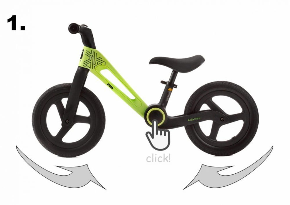 Adamex Speed M8 - Bicicletă echilibru pliabilă - imagine 4
