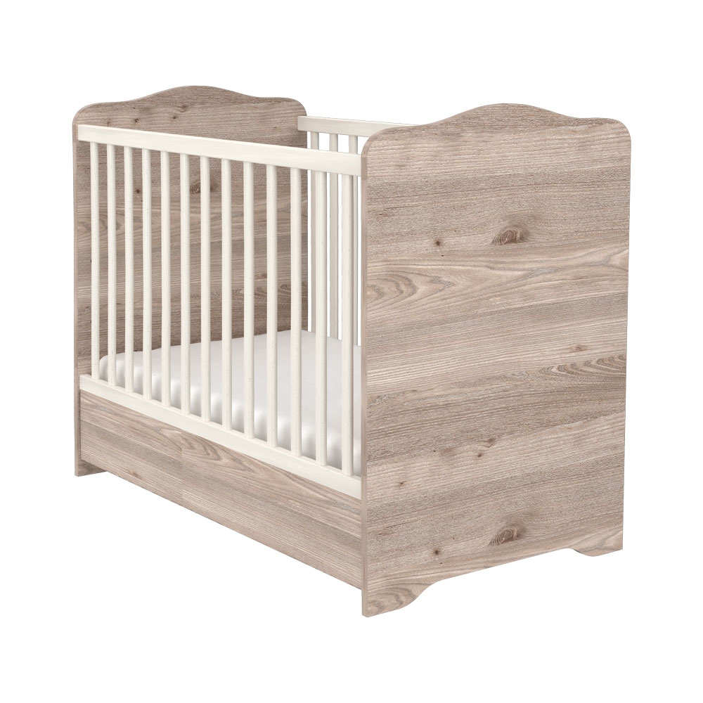 Pătuț Hubners Sofia 120x60 cu Sertar, Lemn
