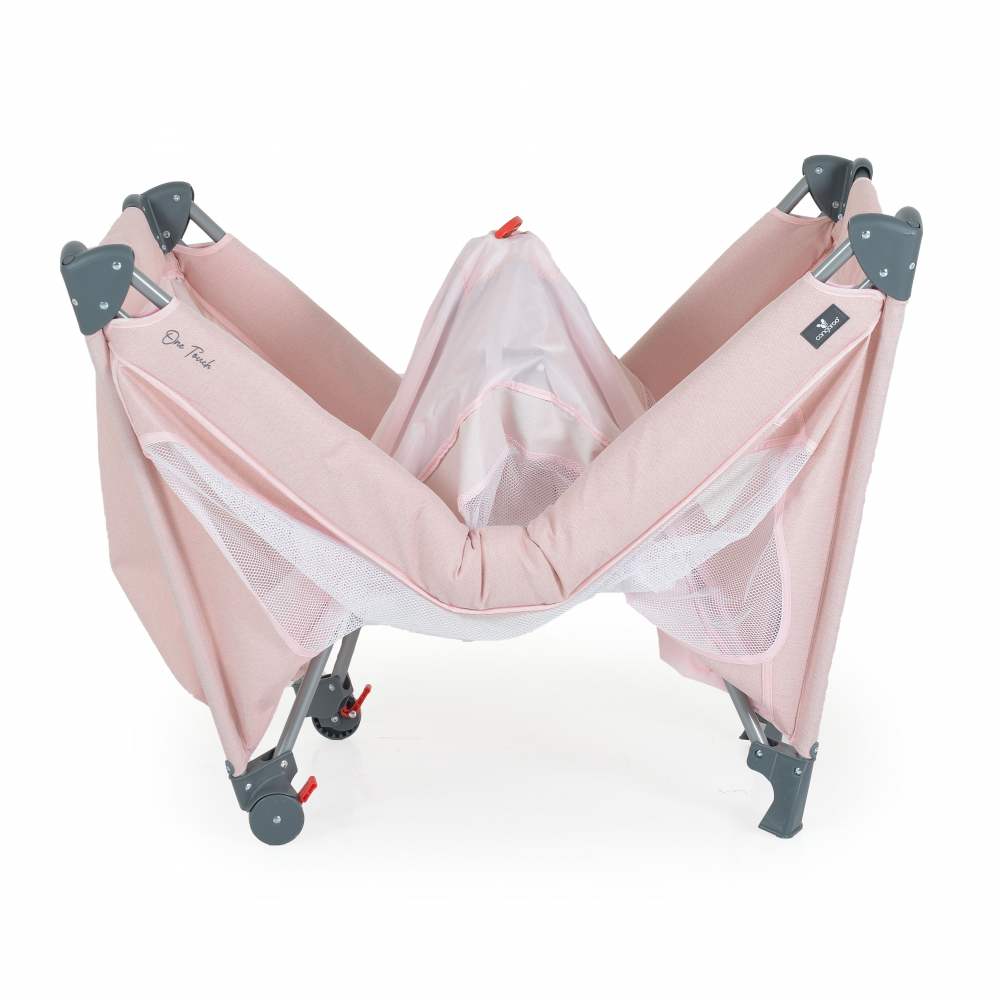 Cangaroo Patut Pliabil One Touch Roz Compact