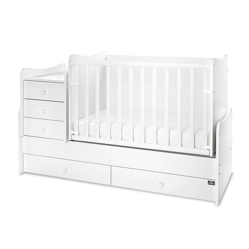 Lorelli Maxi Plus Trio White - Pat transformabil 3 în 1 - imagine 3