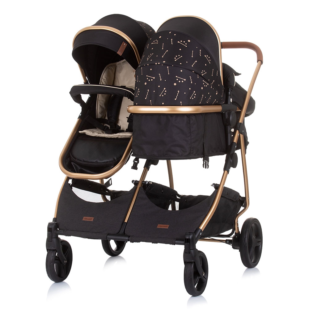 Carucior Gemeni Chipolino Duo Smart 2 in 1 Ebony - imagine 4