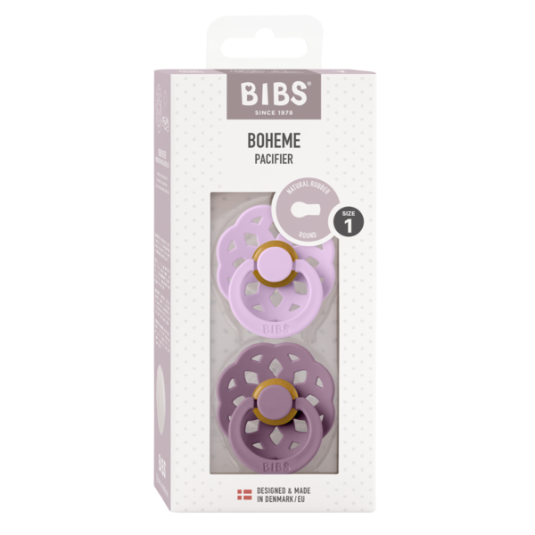 Set 2 Suzete Bibs Boheme Latex, 0 luni+
