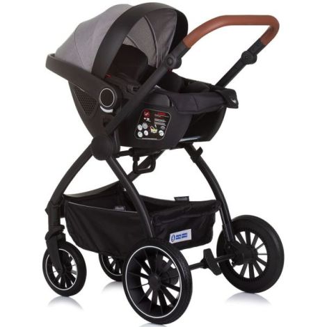 Chipolino Prestige 3 in 1 - Carucior Premium Cloud Grey - imagine 14