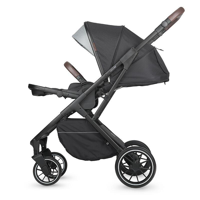 Carucior 2 in 1 Coccolle Silene Diamond Black, Modular - imagine 5