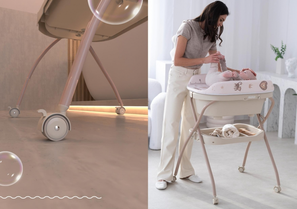 Cadita 2 in 1 Neno Breza | Baie & Infasat - imagine 5