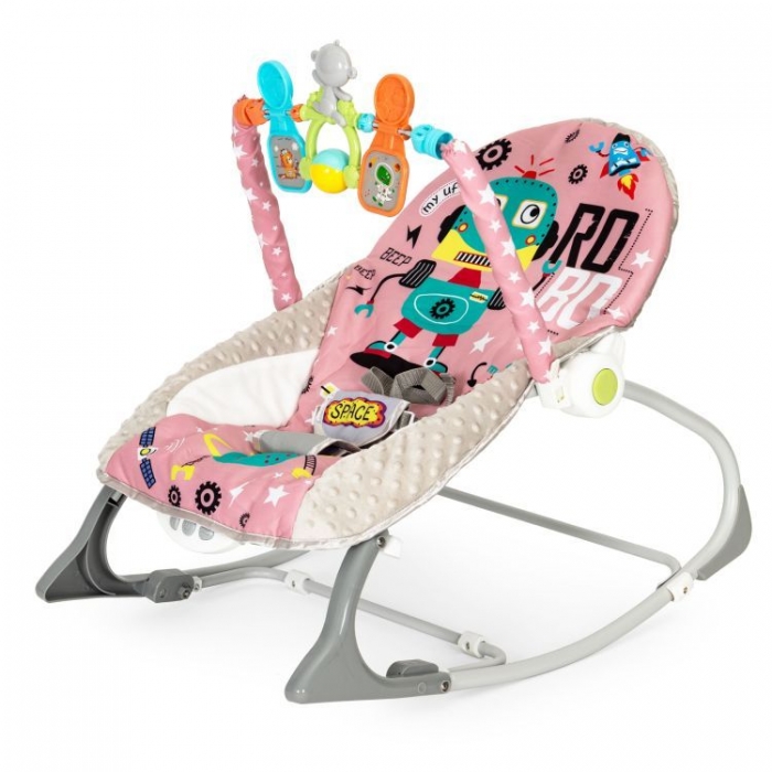 Balansoar 2 in 1 Ecotoys cu vibrații și sunete