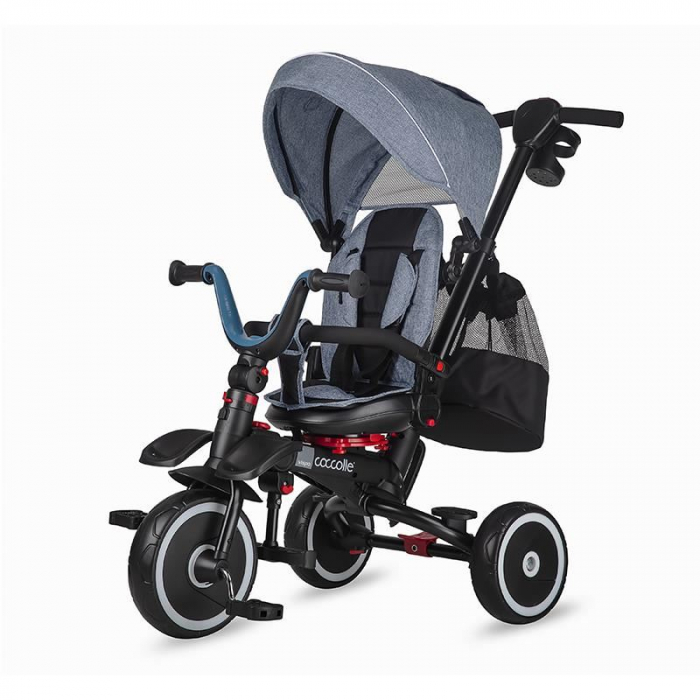 Tricicleta Coccolle Vispo Urban Grey Pliabila