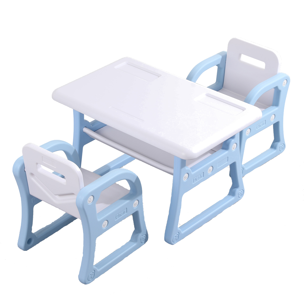 Set masuta scaune Nichiduta Blue, cu depozitare - imagine 3
