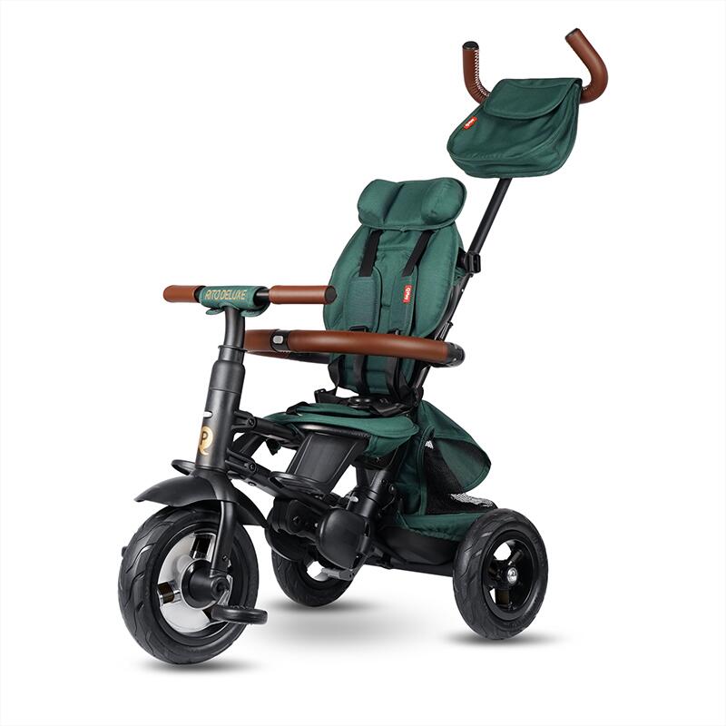 Tricicleta QPlay Rito Deluxe Verde, Pliabilă - imagine 5