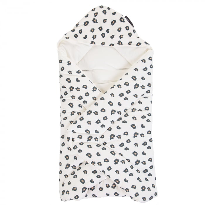 Paturica de infasat Childhome Jerse Leopard 75x75 cm